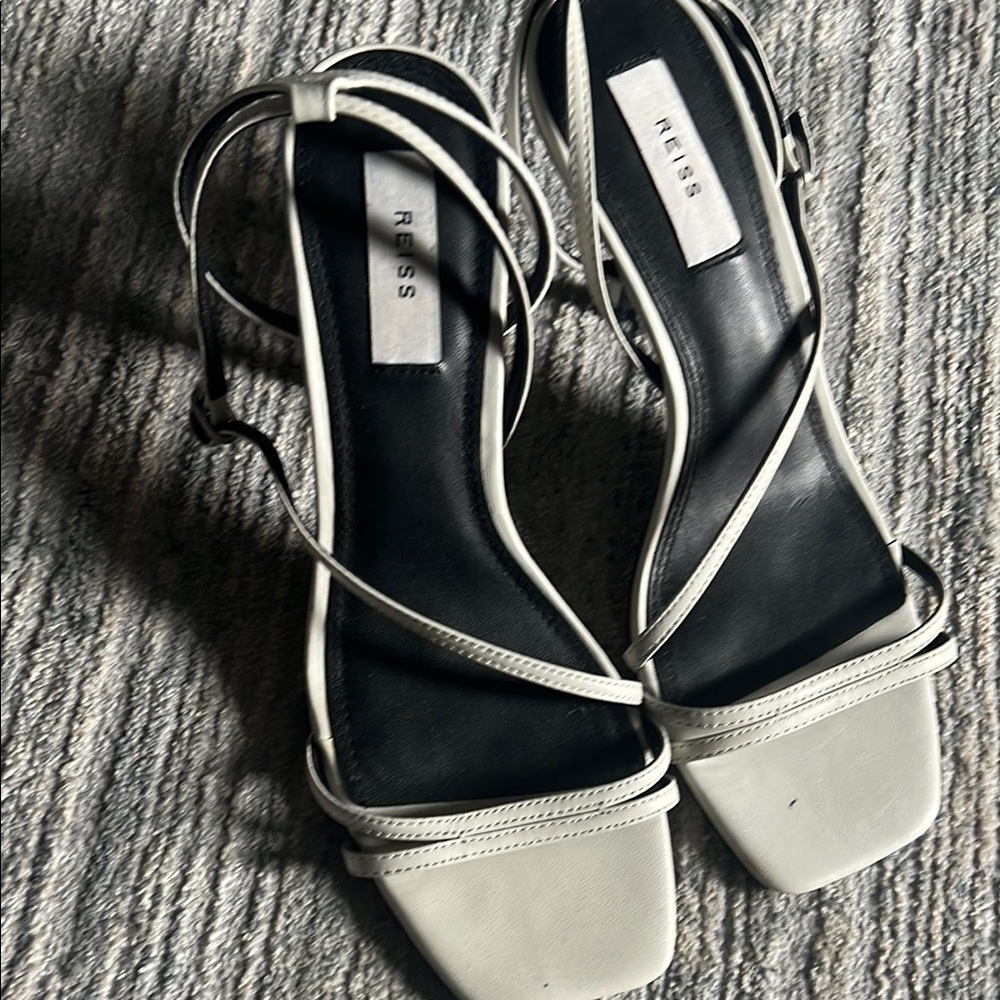 Reiss Women's White Strappy Sandals